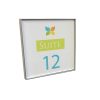 Custom Metal Office Sign with Frame, 4"x4"
