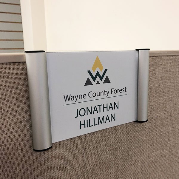 cubicle snap sign holder