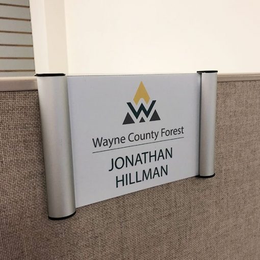 Snap Frames for Cubicle Name Plates, Silver, 4"x6"
