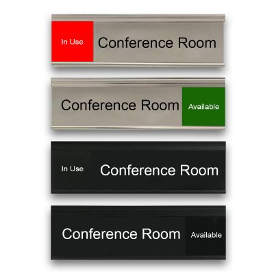 Slider Signs for Conference Rooms, So Many Options! - Nap Nameplates