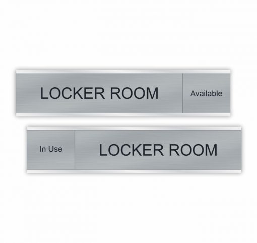 Locker Room Slider Signs 6"x1" or 10"x2"