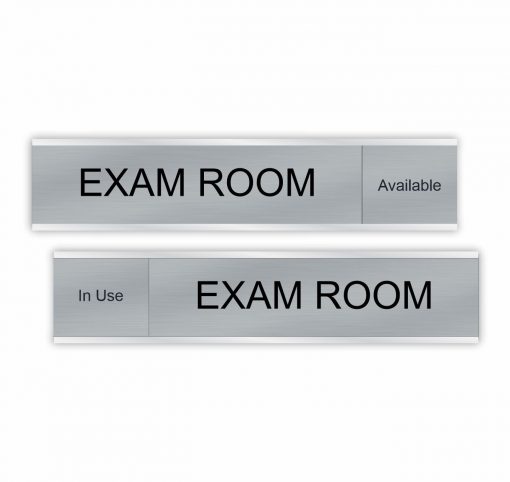 Exam Room Slider Signs 6"x1" or 10"x2"