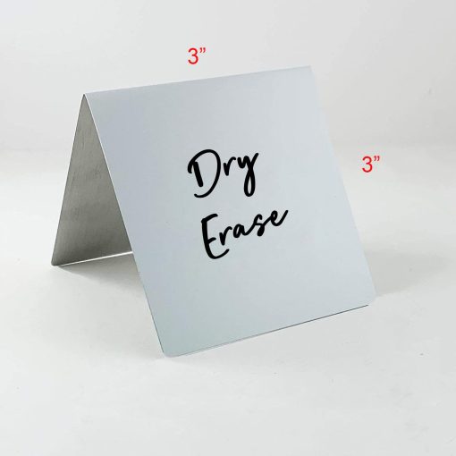 Dry Erase Table Tent Signs, 3" x 3" - Pack of 25 - Image 2
