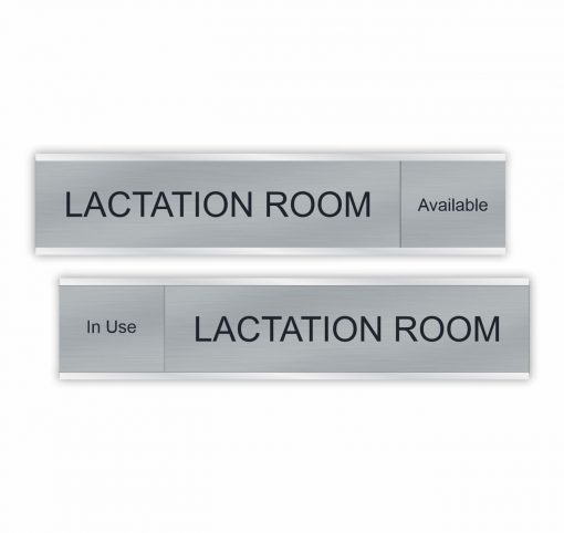 Lactation Room Slider Signs 6"x1" or 10"x2"