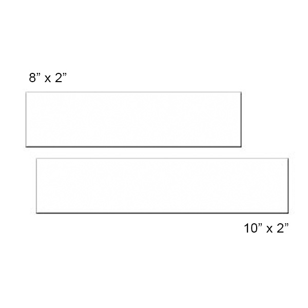 8x2 Blank Sublimation Plates Aluminum Office Nameplates Pack/10 