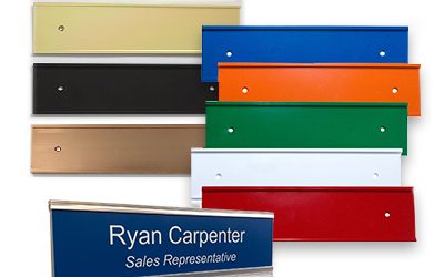 Metal Nameplate Holders for Offices