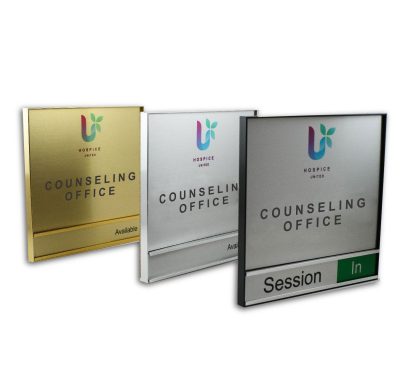 Custom Framed Slider Sign 6" x 6" or 8.5" x 8.5" - Square Corners