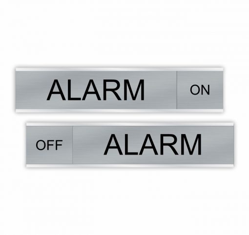 Alarm ON/OFF Slider Signs 6″x1″ or 10″x2″