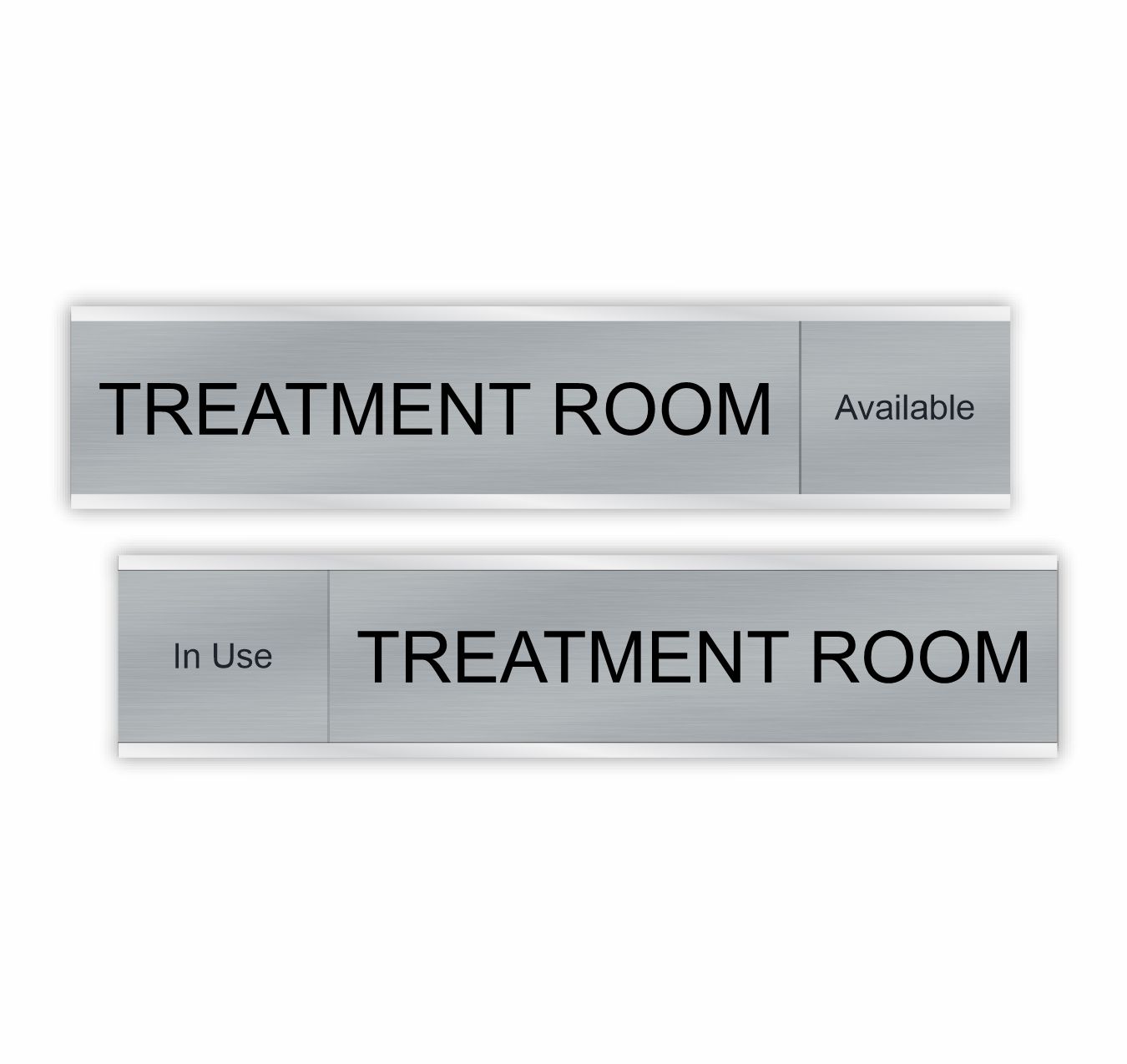 Treatment Room Slider Signs 6" x 1" or 10" x 2"