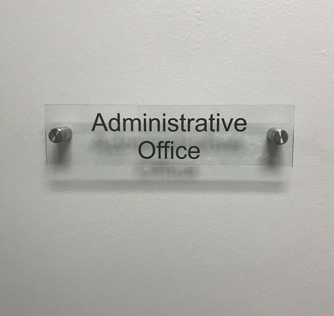 Administrative Office Acrylic Name Plate Sign 