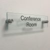 Elegant Clear Acrylic Conference Room Sign - Nap Nameplates