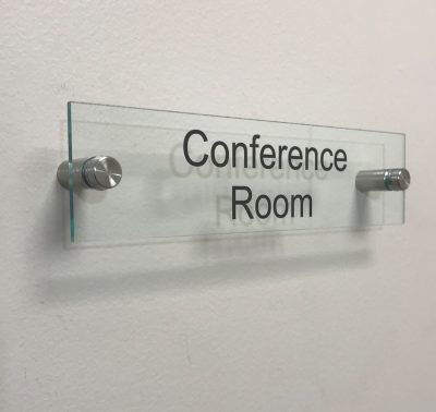 Elegant Clear Acrylic Conference Room Sign - Nap Nameplates