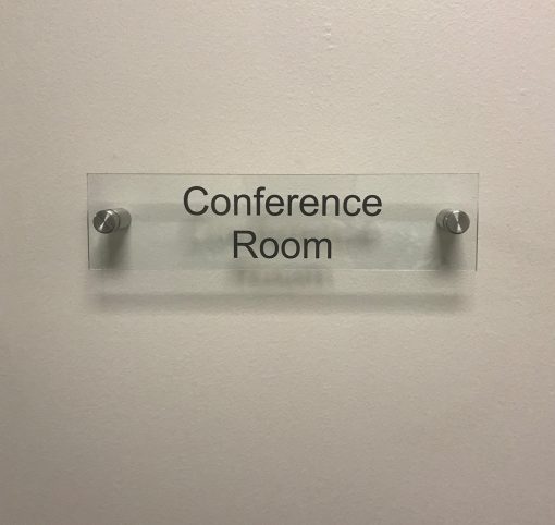 Clear Acrylic Name Plate for Conference Rooms - Nap Nameplates