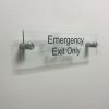 Clear Acrylic Name Plate for Emergency Exit Only - Nap Nameplates