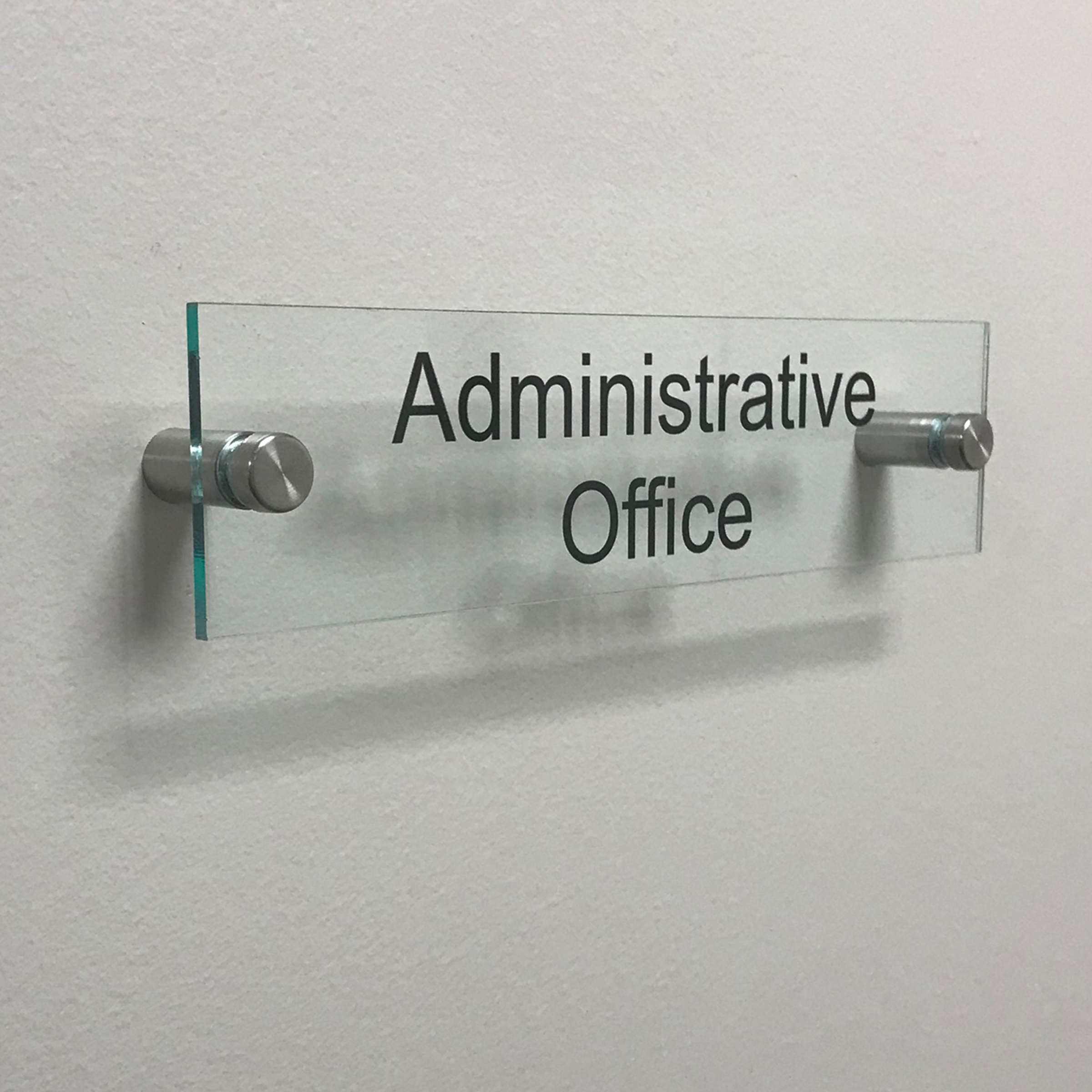 Administrative Office Acrylic Name Plate Sign 