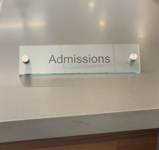 Acrylic Admissions Office Wall Signs - Nap Nameplates