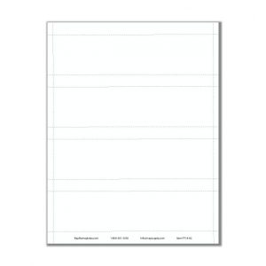 8x2 Printable Paper Name Plates for Offices - NapNameplates.com