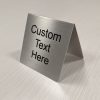 Custom Printed Table Tent Signs, 3" x 3"