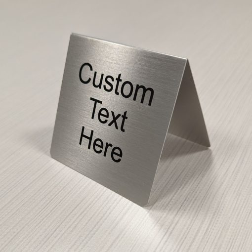 Custom Printed Table Tent Signs, 3" x 3"