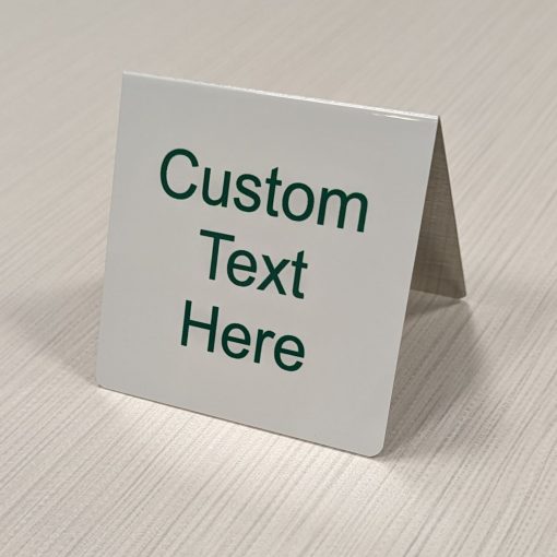 Custom Printed Table Tent Signs, 3" x 3" - Image 2
