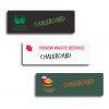 3" x 1" Chalkboard Name Badges with Logos