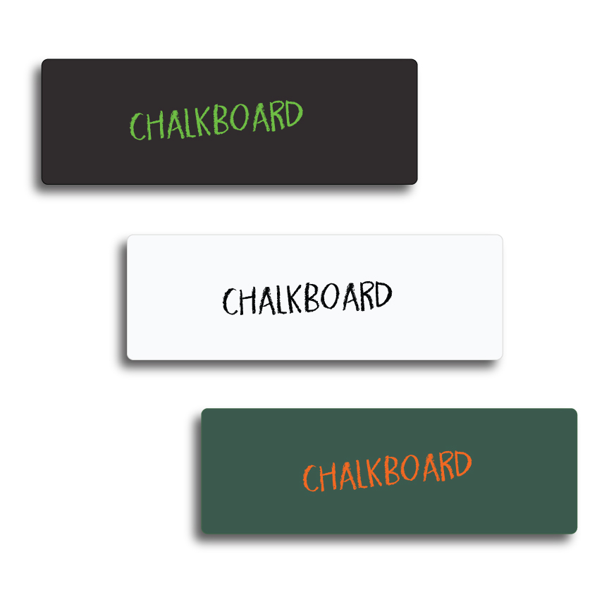 Small Chalkboard Name Badges 3x1, Blank 