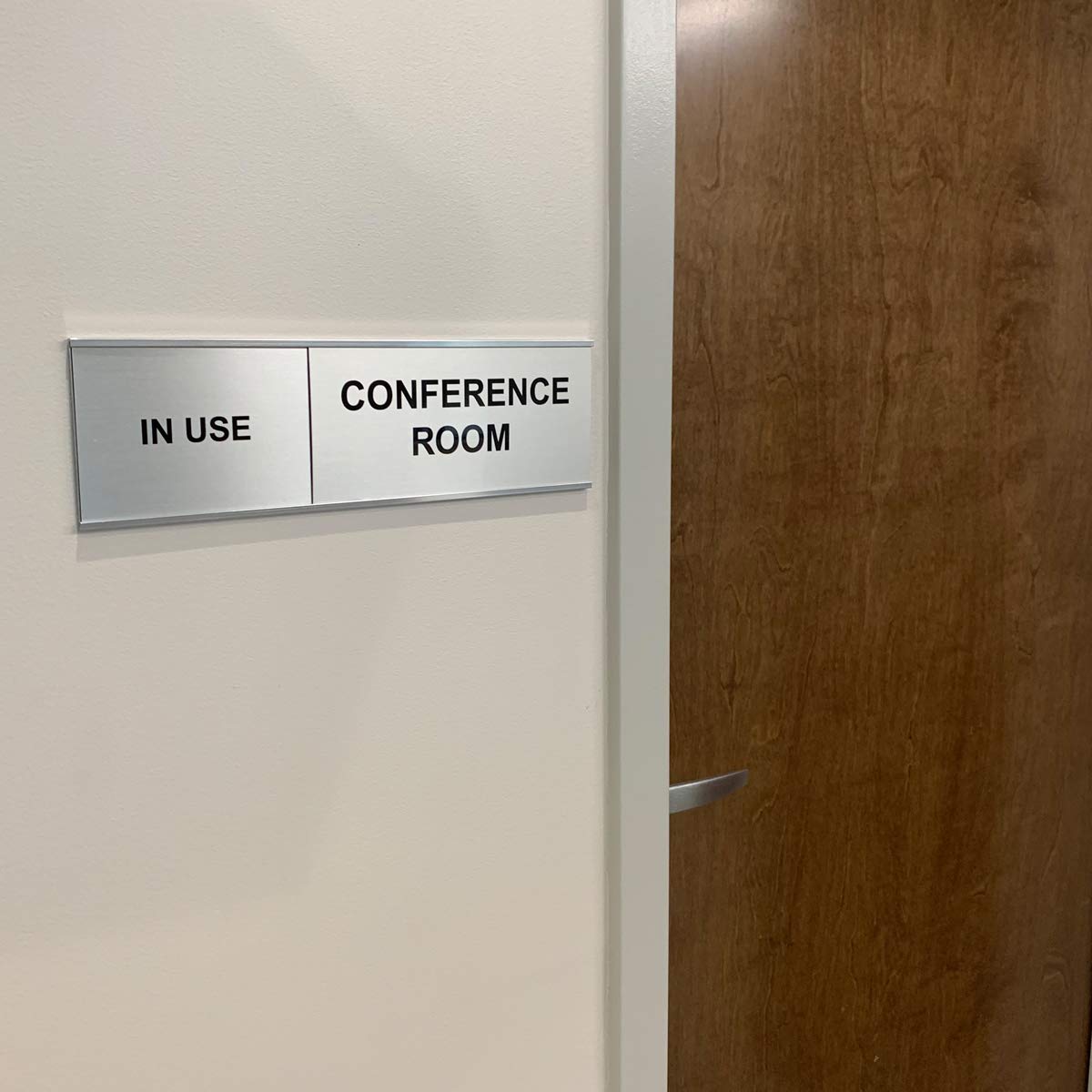 Conference Room Slider Sign, Silver, Conference Room Nap Nameplates