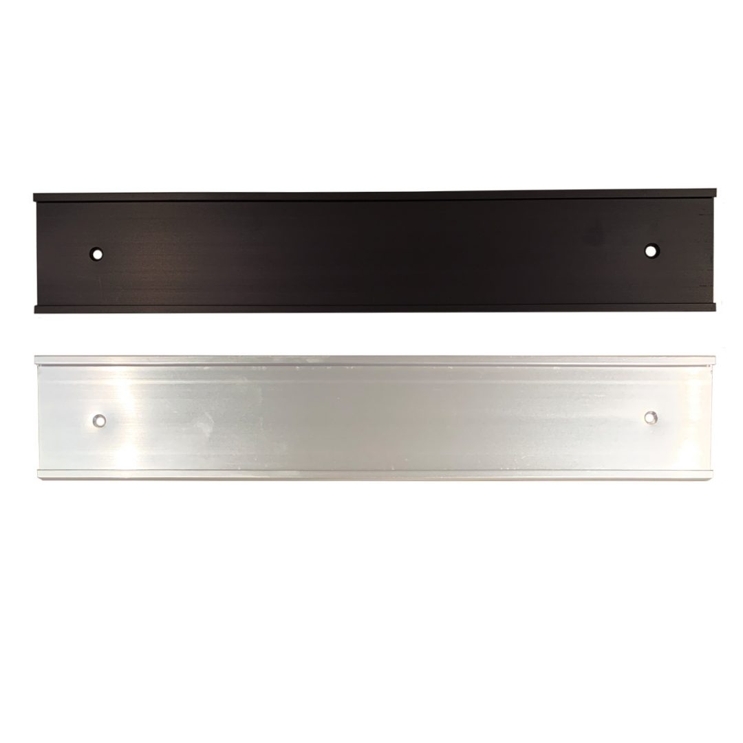 Buy 8 X 2 Wall Or Door Silver Nameplate Holder With Clear Plastic