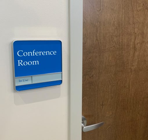 Conference Room Slider Signs 6" x 6" or 8" x 8" - Rounded Corners - Image 2