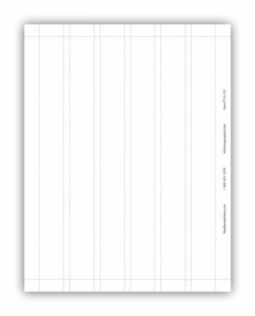 10" x 1" Printable Paper Nameplates