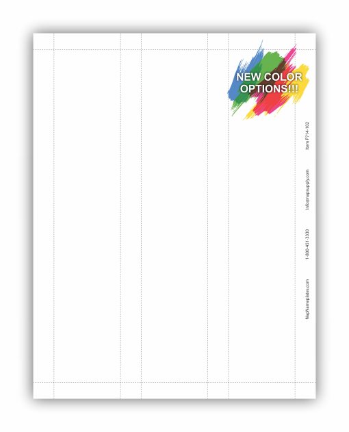 10" x 2" Printable Paper Nameplates