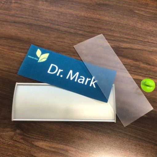 Large Plastic Curved Office Nameplate Holders - Image 3