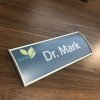 Large Plastic Curved Office Nameplate Holders - Image 4
