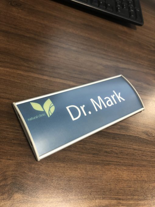 Large Plastic Curved Office Nameplate Holders - Image 4