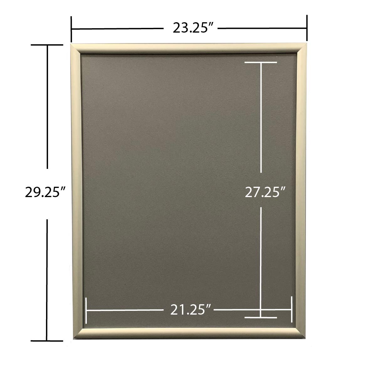 Silver Snap Frames for Large Signs or Posters 22x28 - NapNameplates