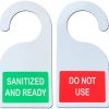 sanitized hanging door signs
