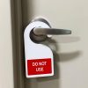 Sanitized/Do Not Use Hanging Door Sign, 5 Pack - Image 3