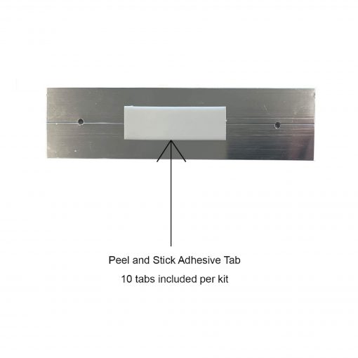 Kit with Printable Paper Name Plates & Metal Holders - 8" x 1" - Image 3