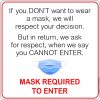 wear a mask sign