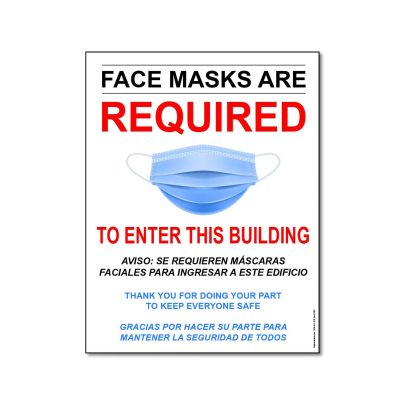 face mask required sign