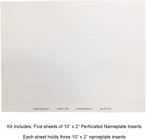 paper name plate