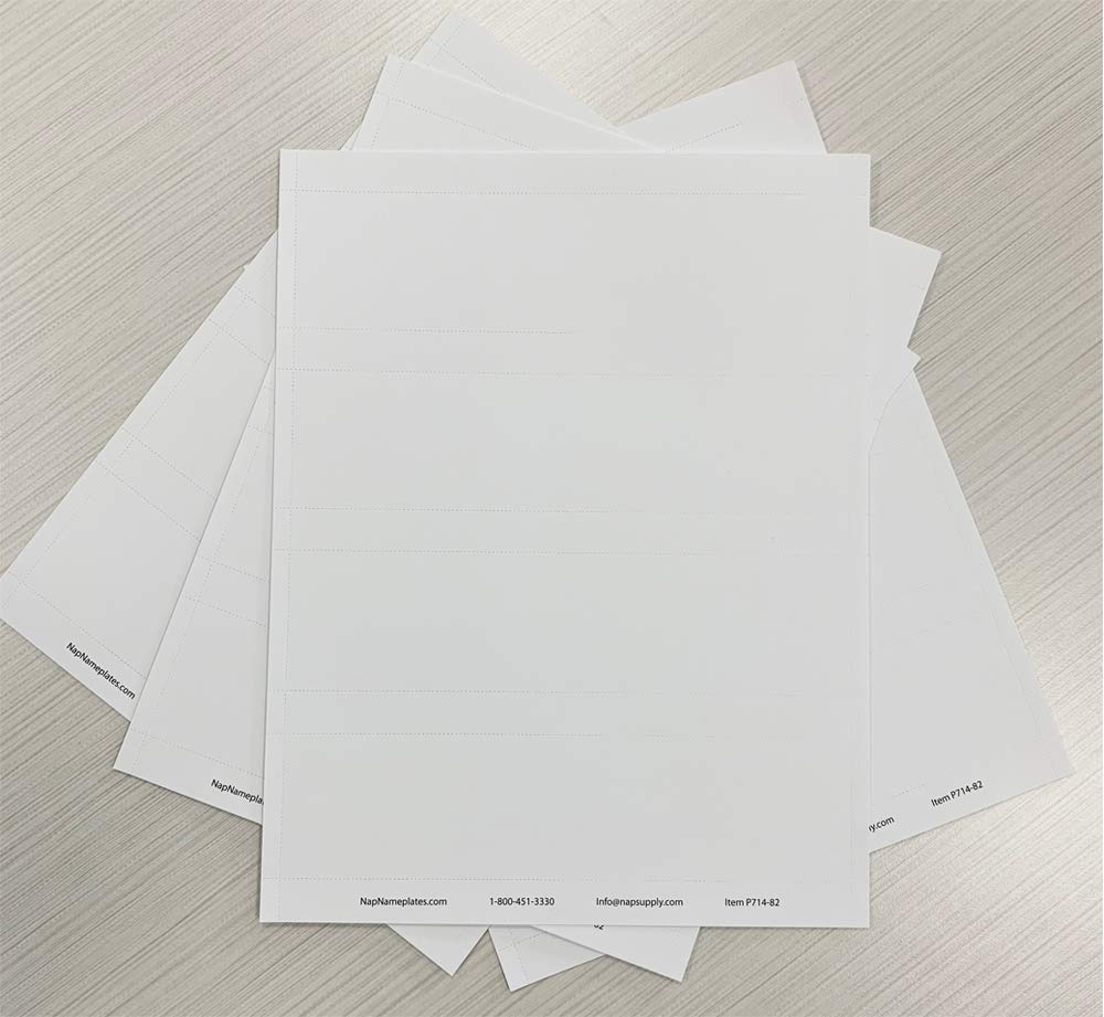 8x2 Printable Paper Name Plate & Holder Kit - NapNameplates.com