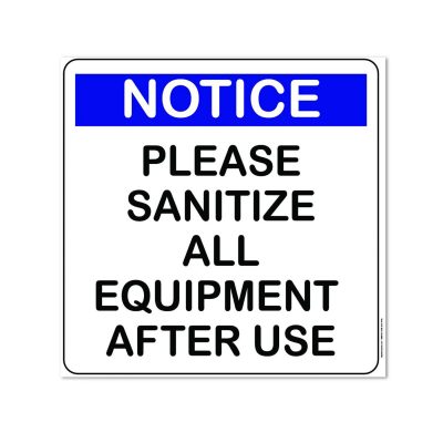 sanitize sign