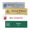 10" x 3" Office Name Plate Signs - Color-Printed Metal