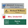 6" x 1-1/2" Office Name Plate Signs - Color-Printed Metal