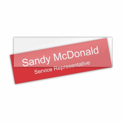 10" x 3" Plastic Inserts for Nameplate Holders / Pack of 10