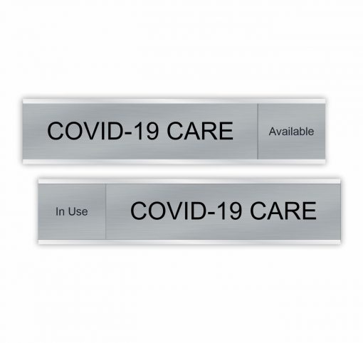 Covid-19 Care Slider Signs 6"x1" or 10"x2"