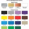 10" x 3" Office Name Plate Signs - Color-Printed Metal - Image 3