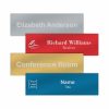 10" x 3" Office Nameplate Signs - Engraved Aluminum