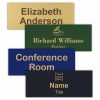 10" x 4" Executive Office Nameplate Signs - Engraved Brass